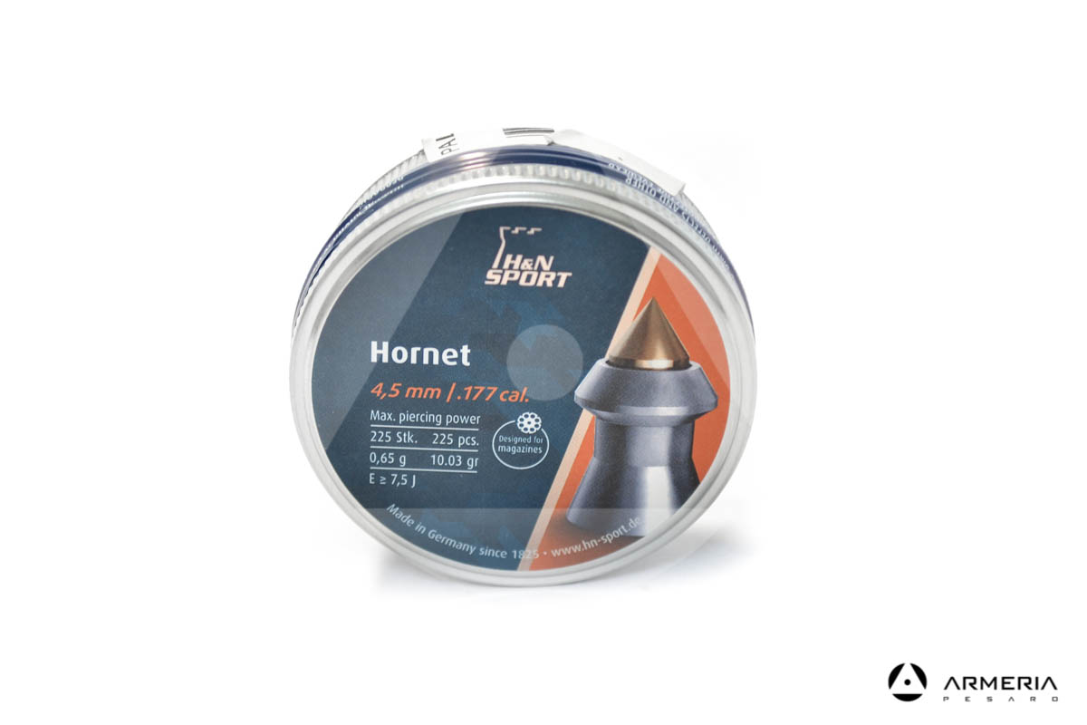 Scatola pallini H&N Sport Hornet calibro 4.5 mm 177 - 10.03 grani 225 pezzi