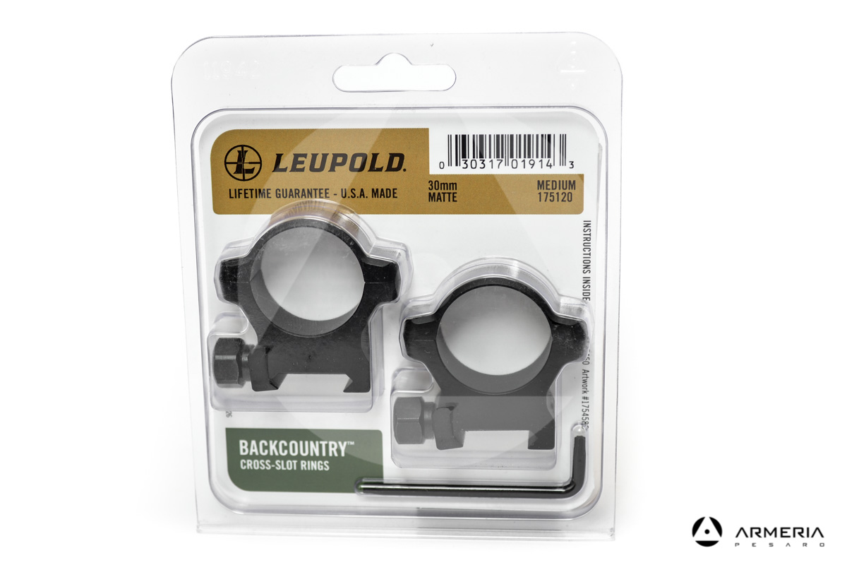 Supporti ad anello Leupold BackCountry Weaver 30mm medium matte #175120
