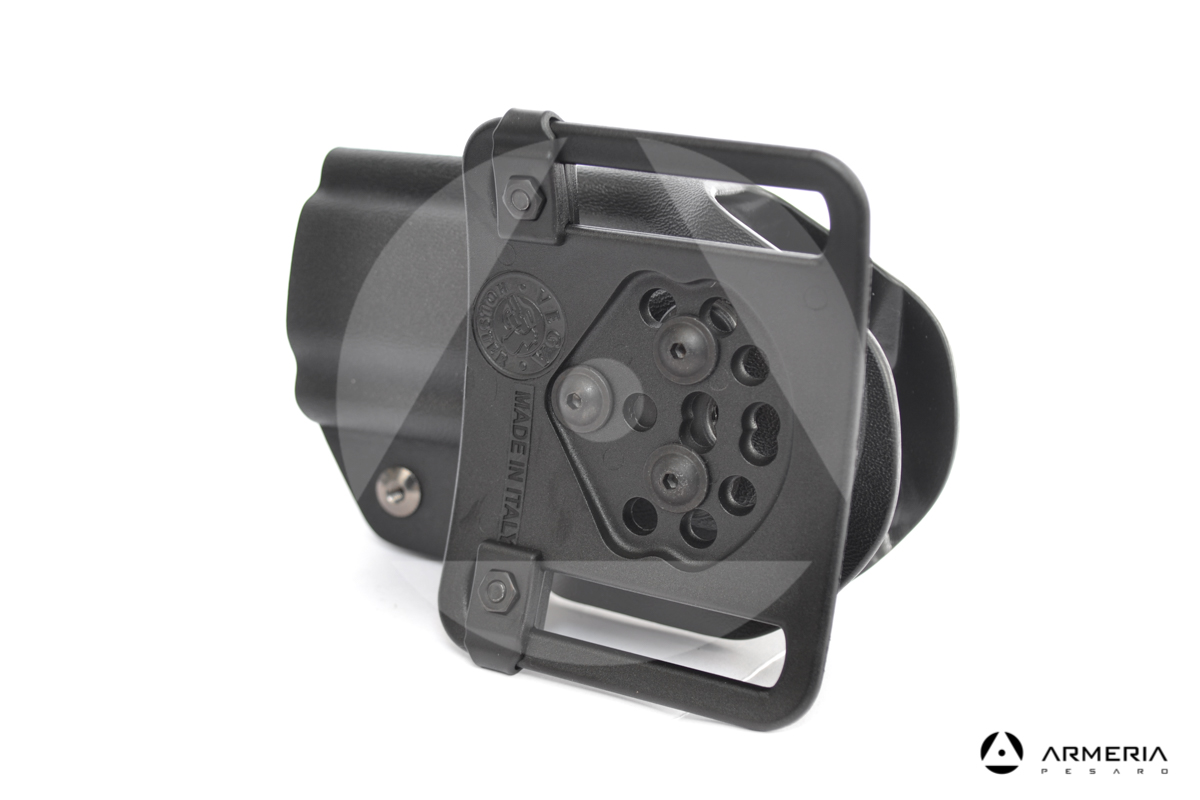 Fondina Vega Holster nera per pistola aria compressa Umarex Walther PPQ - P99Q retro