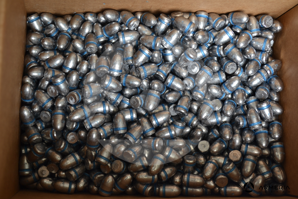 Palle ogive Romana Metalli calibro 9 - 124 grani RN - 1000 pezzi pack