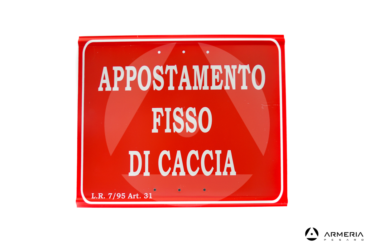 Tabella appostamento fisso caccia regolamentare alluminio