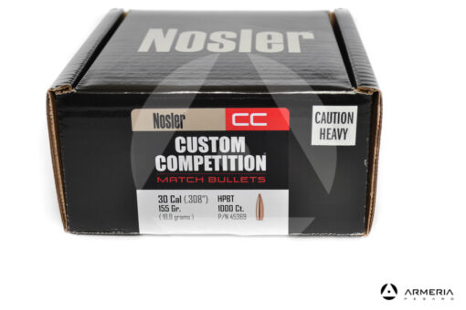Palle ogive Nosler Custom Competition calibro 30 HPBT 155 grani #45369