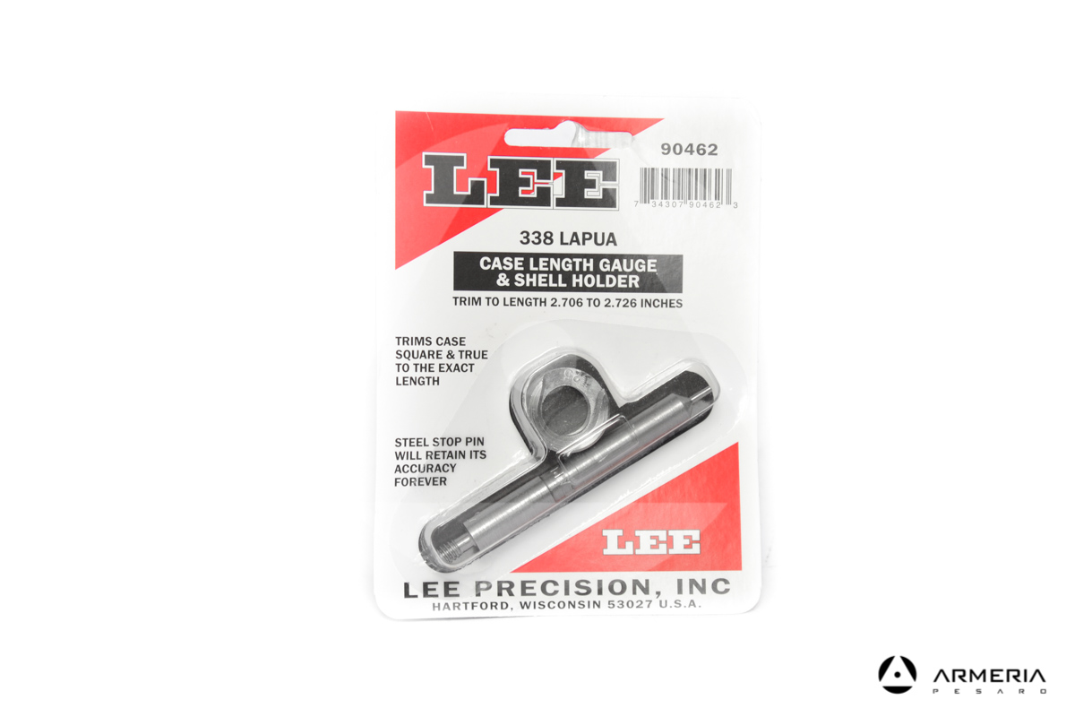 Asta tornitura bossoli Lee Precision calibro 338 Lapua e Shell Holder #90462