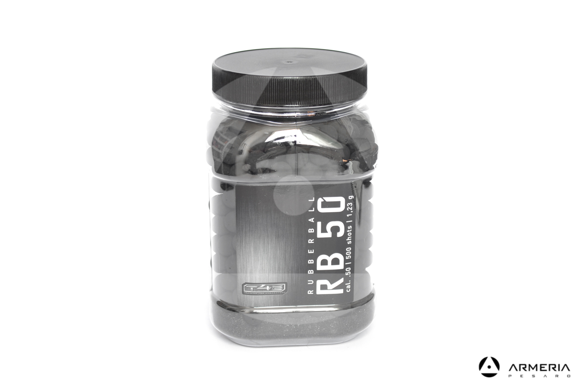 Palle di gomma Umarex Rubberball RB50 calibro 50 1.23gr per Walther T4E