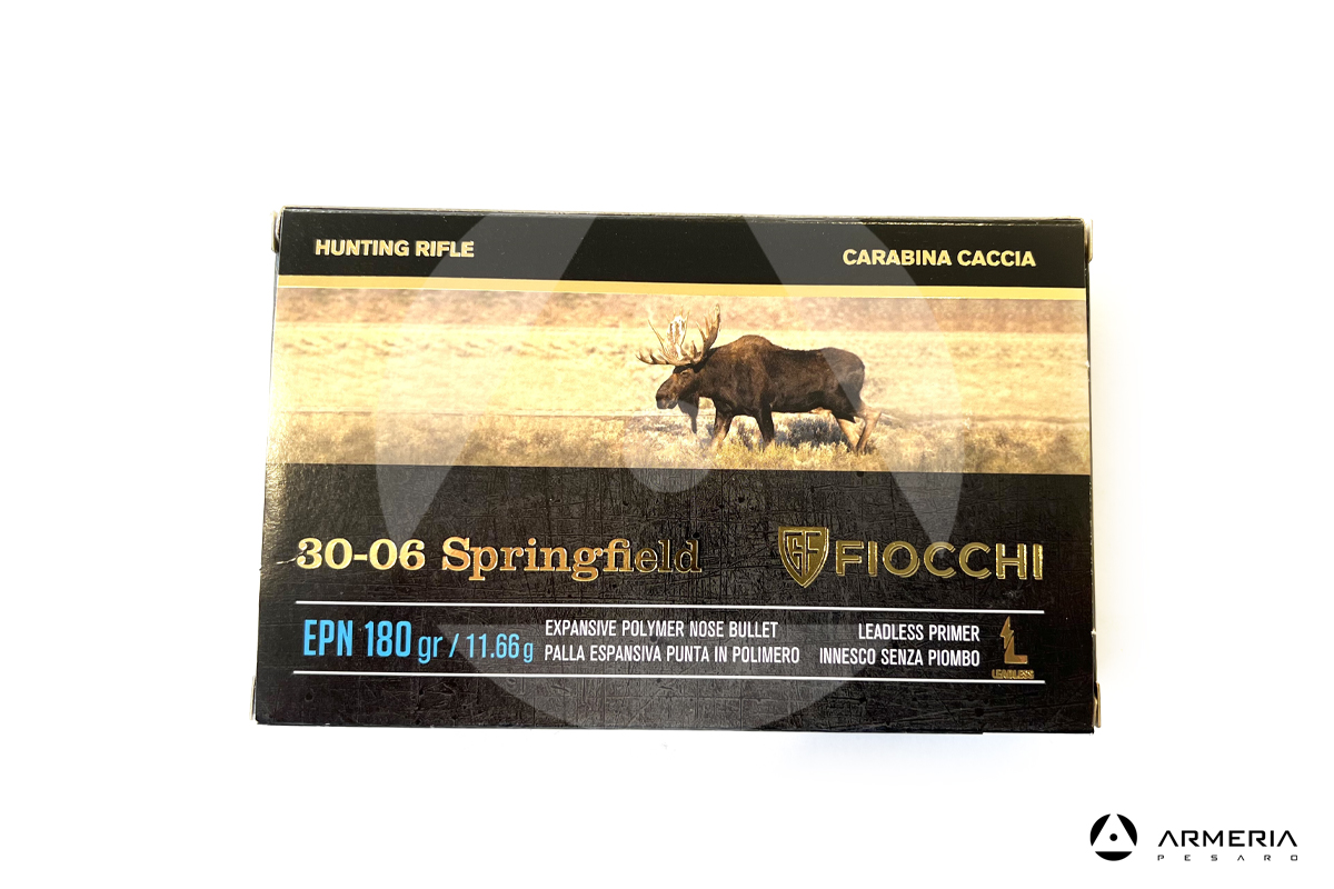 Fiocchi Hunting Rifle calibro 30-06 Springfield EPN 180 grani - 20 cartucce