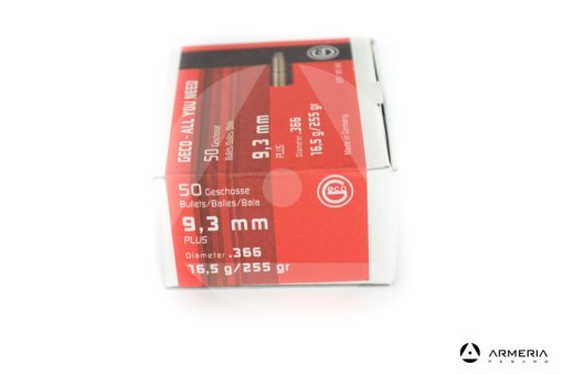 Palle ogive Geco calibro 9.3mm plus 366 - 255 grani - 50 pz
