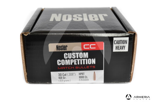 Palle ogive Nosler Custom Competition calibro 30 - 168 grani #65934
