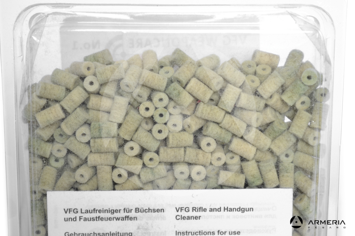 Busta feltrini VFG Weapon Care per pulizia intensiva pistola - calibro 22 500 pz