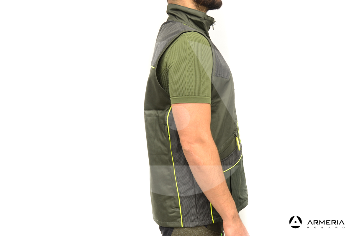 Gilet da caccia RS Hunting LV960 verde taglia M lato