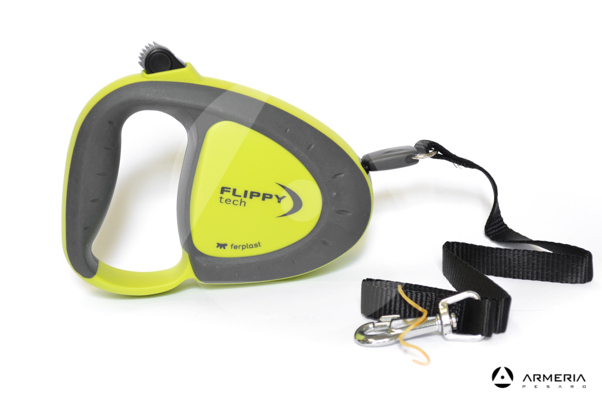 Guinzaglio cane con fettuccia Flippy Tech taglia Large fino 50kg verde