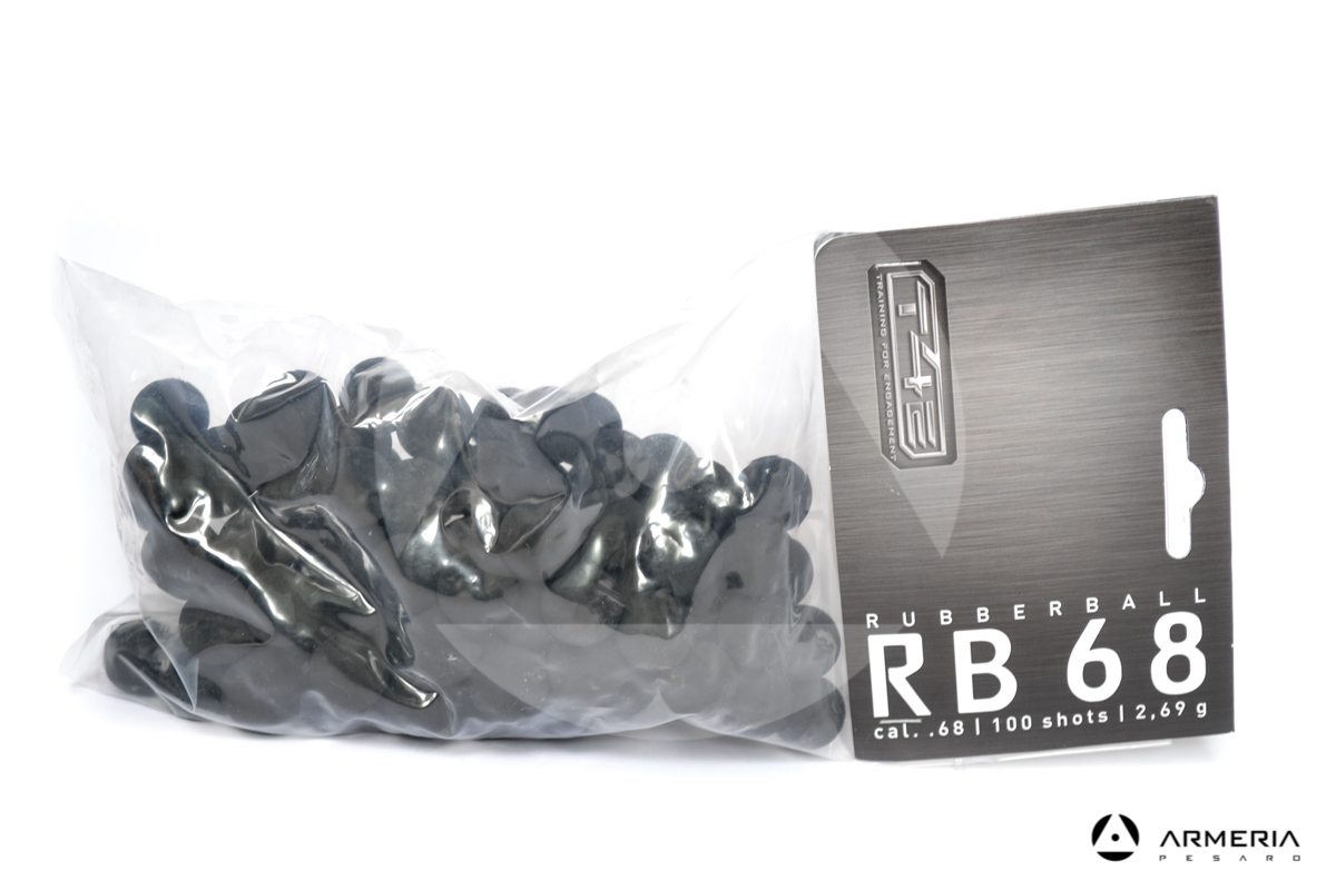 Palle di gomma Umarex Rubberball RB68 calibro 68 2.69gr per Walther T4E