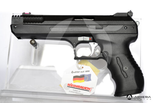 Pistola Weihrauch modello HW40 PCA calibro 4.5 ad aria compressa lato