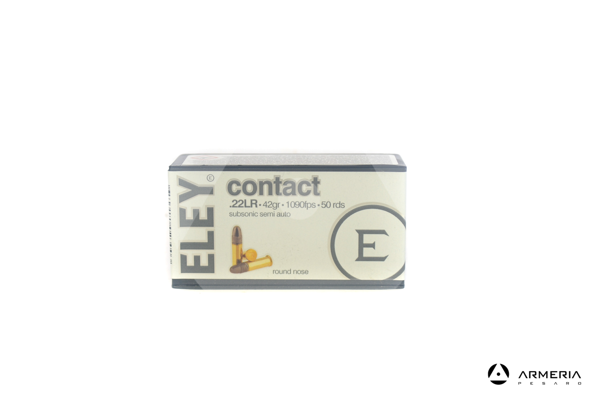 Eley Contact calibro 22 LR Long Rifle - 42 grani - 50 cartucce