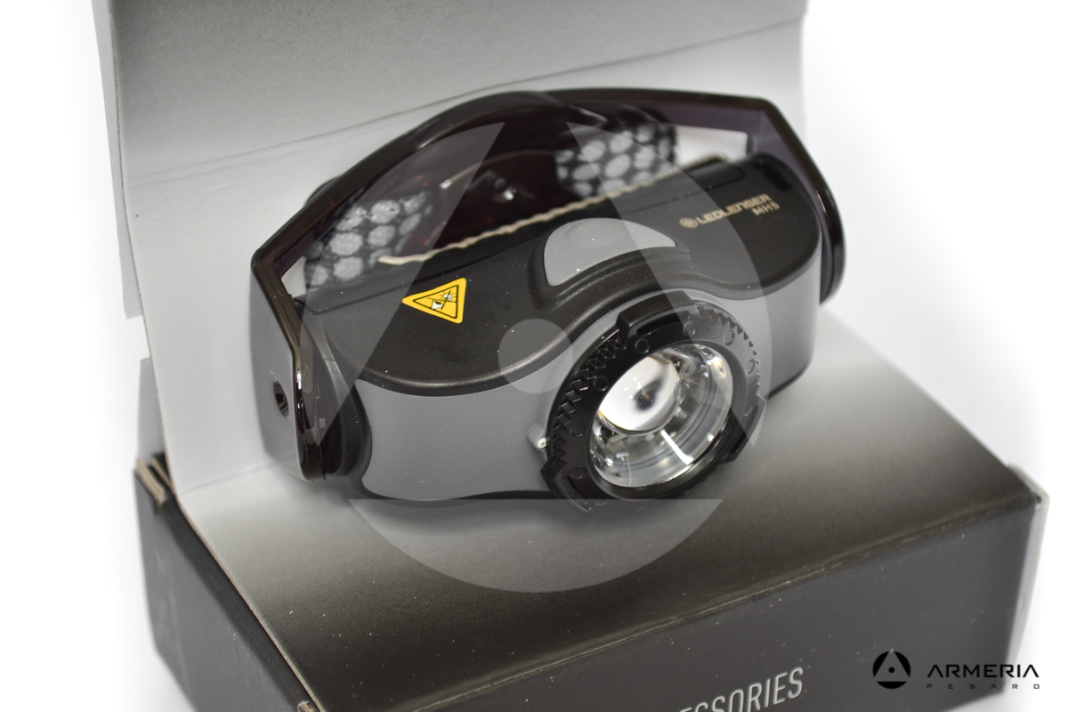 Faro da testa Torcia frontale Led Lenser MH5 ricaricabile lato