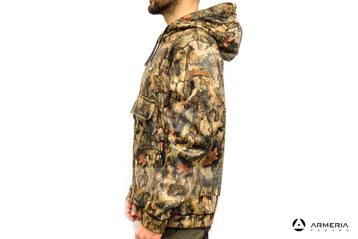 Maglia Felpa camo con cappuccio Percussion taglia XXL lato