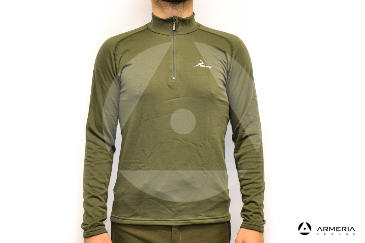 Maglia termica lupetto Konustex Winter ProGame-45 a zip taglia XXL