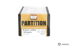 Palle ogive Nosler Partition calibro 6.5mm - 125 grani Spitzer - 50 pz #16320