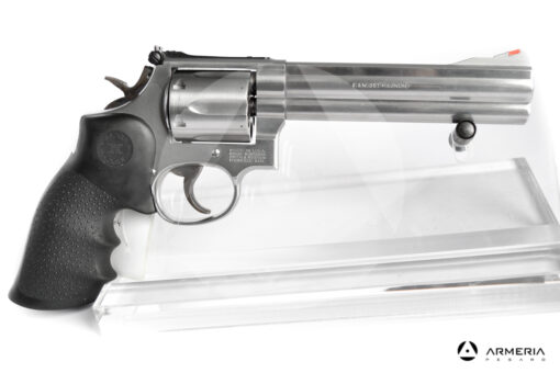 Revolver Smith & Wesson modello 686-4 Inox canna 6 calibro 357 Magnum lato