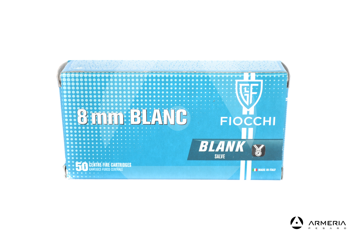 Cartucce a salve Fiocchi calibro 8mm Blanc Blank - 50 pezzi