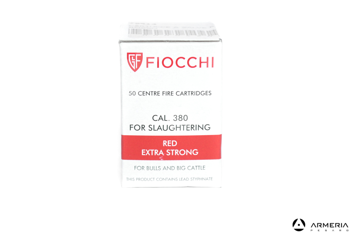 Cartucce a salve Fiocchi Red Extra Strong calibro 380 - Armeria Pesaro