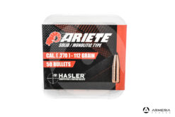 Palle ogive Hasler Ariete Solid Monolitic Type calibro 270 – 112 grani – 50pz