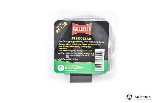 Corda pulizia canna Ballistol FlexClean calibro 25 - 28