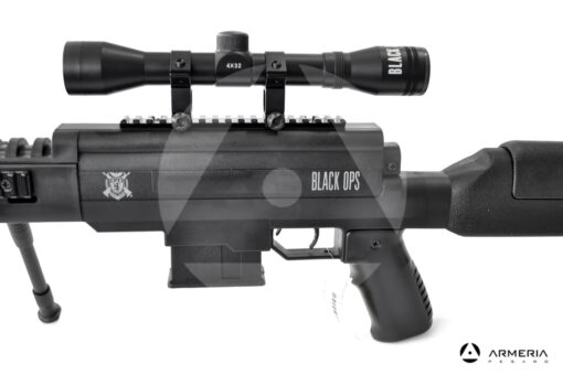 Carabina aria compressa Black Ops modello Sniper calibro 4.5 caricatore