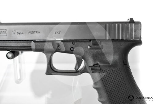 Pistola semiautomatica Glock modello 17 Gen 4 calibro 9x21 canna 5" macro