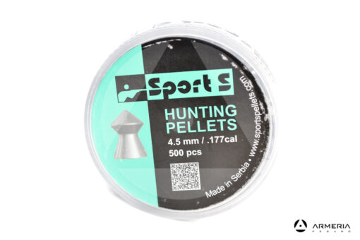Scatola pallini Sports Hunting Pellets calibro 4.5mm - a punta