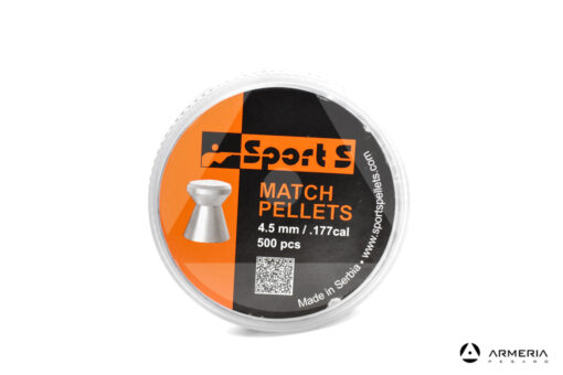 Scatola pallini Sports Match Pellets calibro 4.5mm - a punta piatta