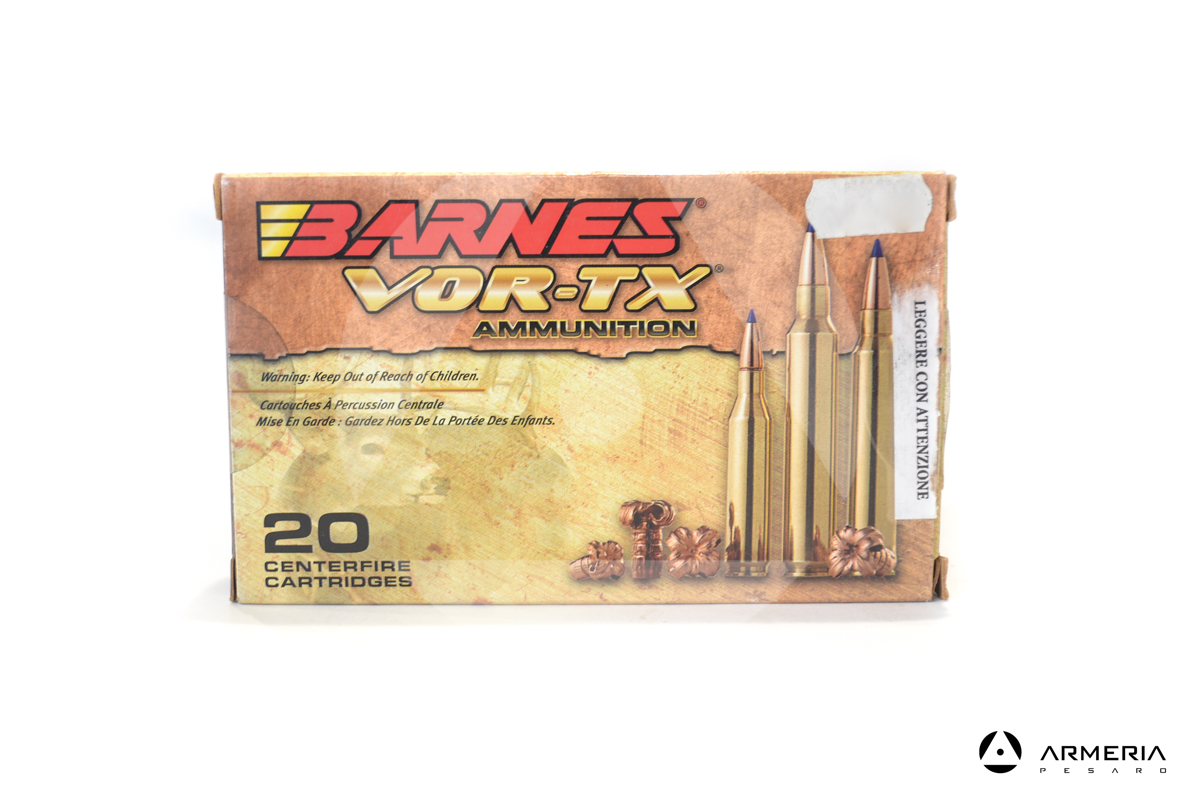 Barnes VOR-TX Ammunition calibro 25-06 Rem 100 grani Tipped TSX BT - 20 cartucce