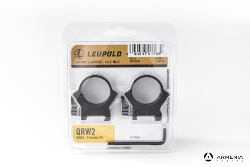 Supporti ad anello Leupold QRW2 Precision fit slitta Weaver 30mm medium matte #174076