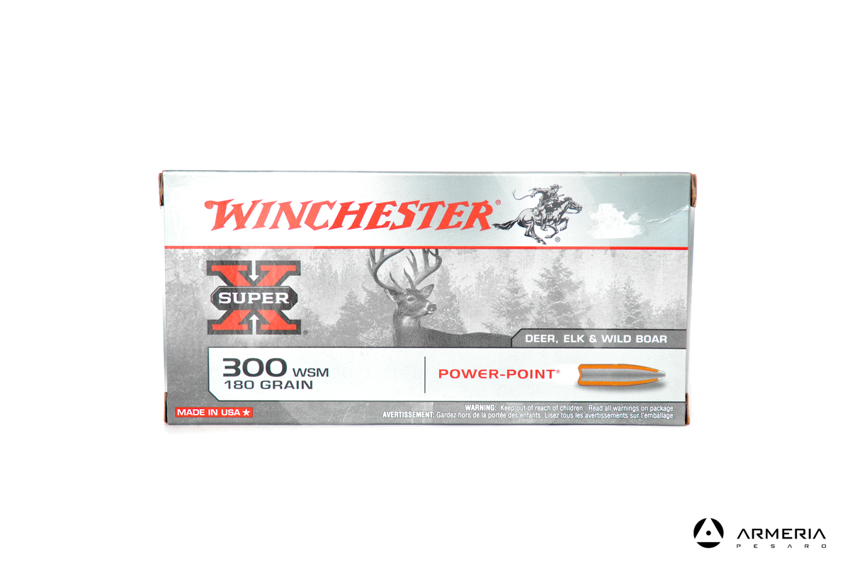 Winchester Super X Power-Point calibro 300 WSM 180 grani  - 20 cartucce