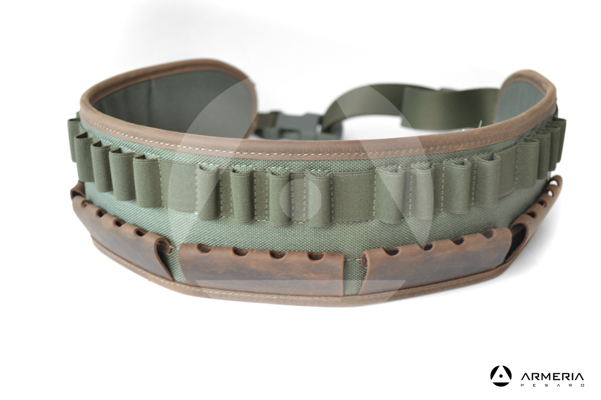 Cartuccera verde Riserva caccia in cordura 20 celle multi calibro