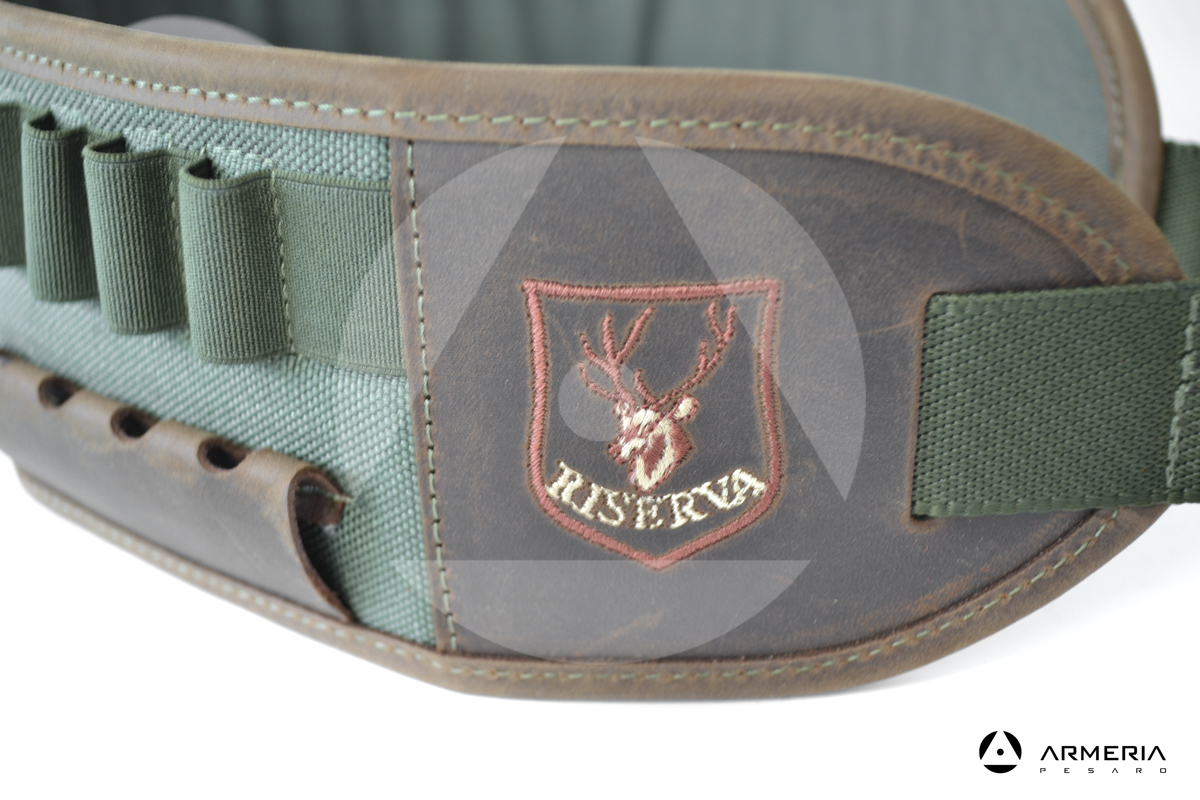Cartuccera verde Riserva caccia in cordura 20 celle multi calibro macro