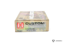 Hornady Custom International calibro 6.5x55 SE 140 grani ETX - 20 cartucce #81478 lato