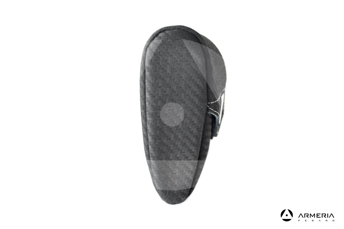 Spessimetro per lunghezza calcio Riserva in pelle effetto carbonio lato