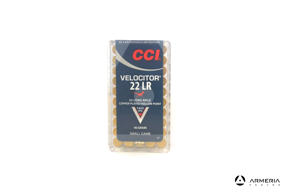 CCI Velocitor calibro 22 LR Long Rifle - 40 grani - 50 cartucce