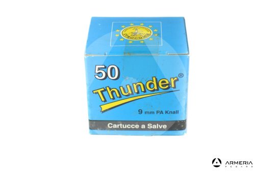 Cartucce a salve Thunder calibro 9mm PA Knall - 50 pezzi