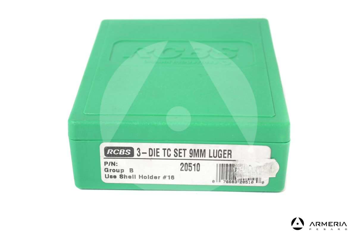 Dies RCBS 3-Die TC Set calibro 9mm Luger Gruppo B #20510