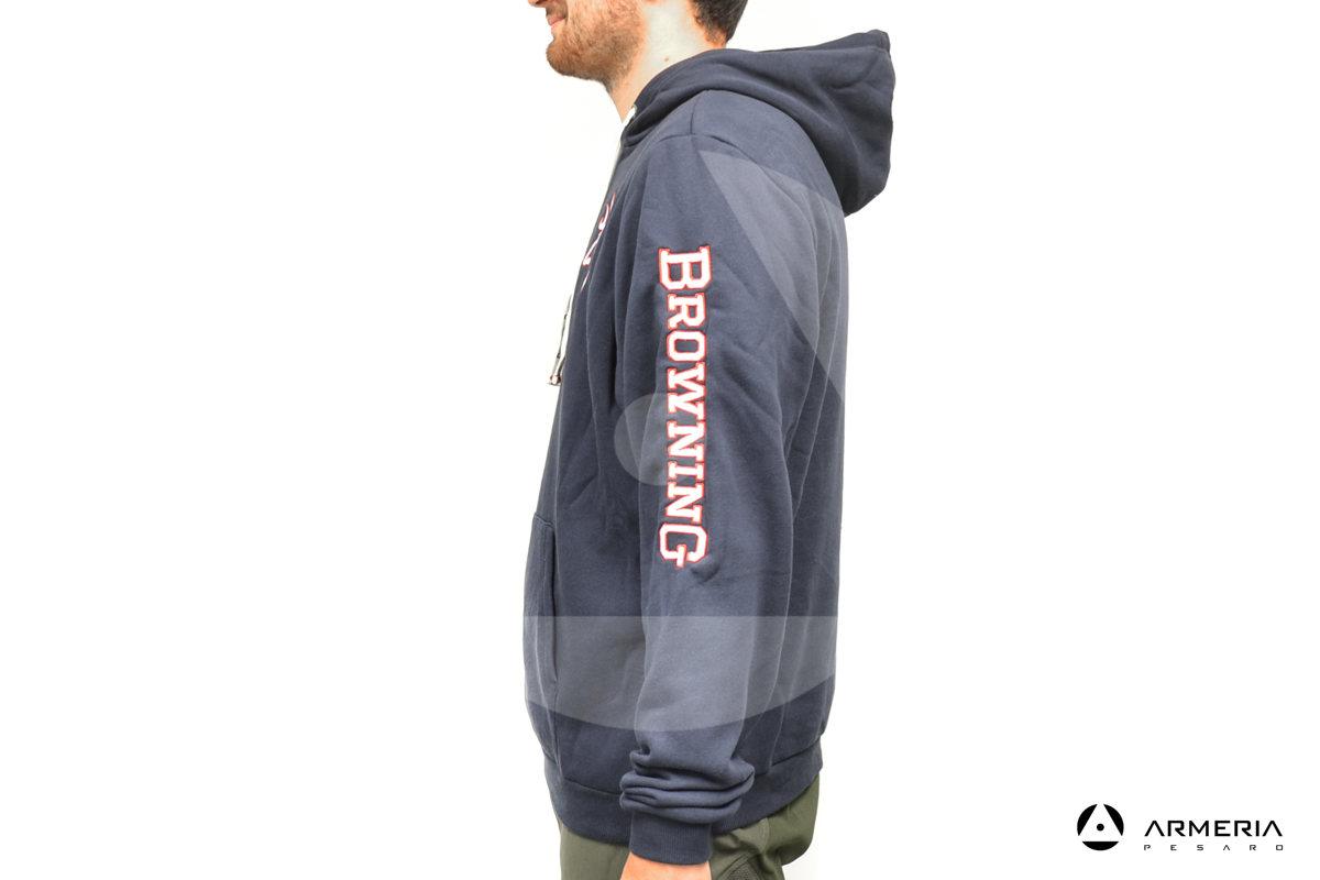 Giacca Felpa Browning Snapshot Navy taglia M lato