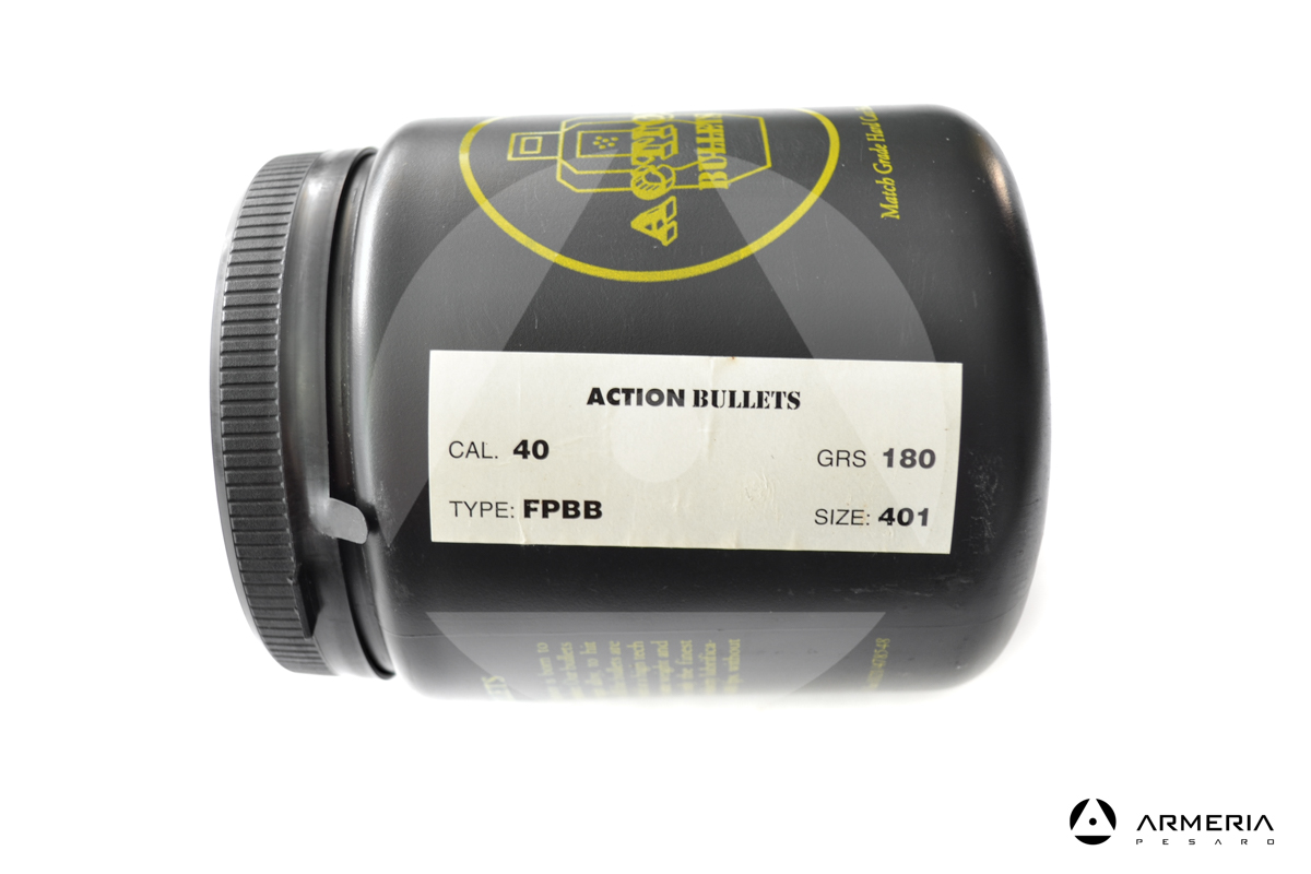 Palle ogive Action Bullets calibro 40 180 grani FPBB Size 401 - 500 pezzi macro