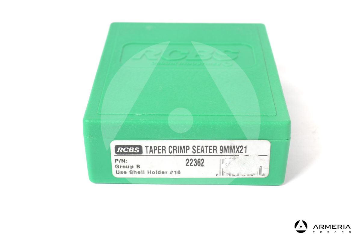 Taper Crimp Seater Dies RCBS calibro 9mmx21 Gruppo B #22362