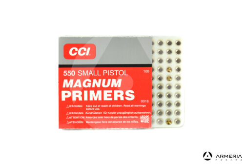 Inneschi CCI Magnum Small Pistol Primers n. 550 - 18EU