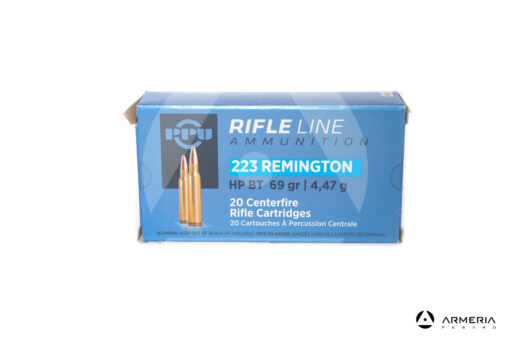 PPU Prvi Prtizan Rifle Ammunition calibro 223 Remington - 69 grani HP BT - 20 cartucce
