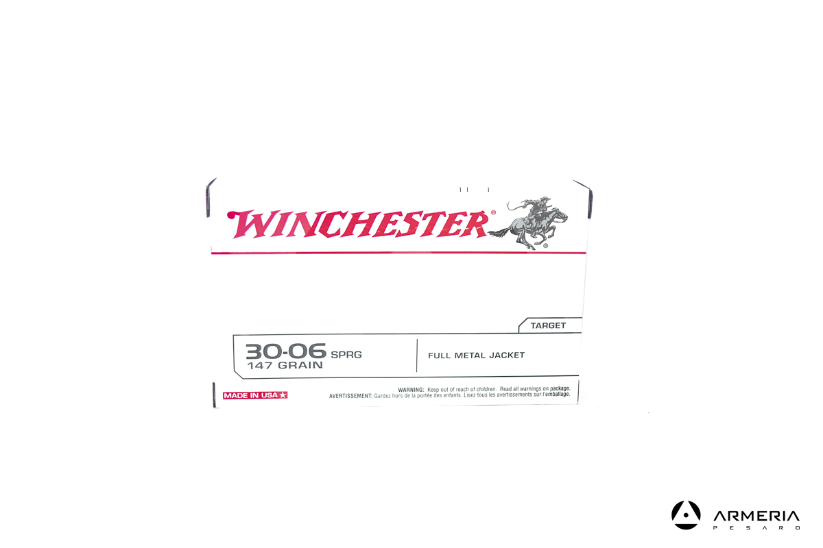 Winchester Target calibro 30-06 Springfield 147 grani FMJ - 20 cartucce