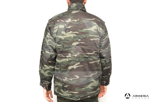 Giacca Gilet Giaccone mimetico Esse Emme taglia 56 retro