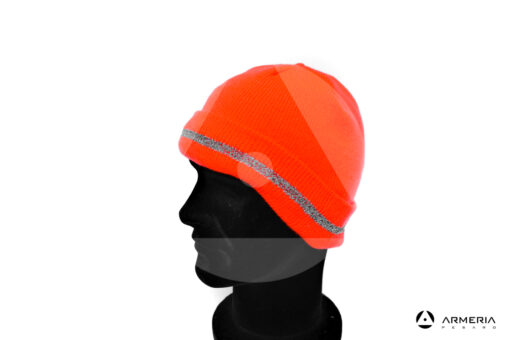 Cappello berretto arancio fluo 3 Cime taglia unica lato