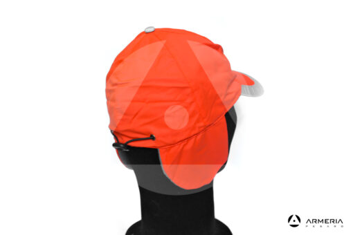 Cappello berretto in pile arancio fluo 3 Cime taglia unica retro