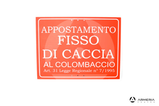 Tabella appostamento fisso caccia al colombaccio